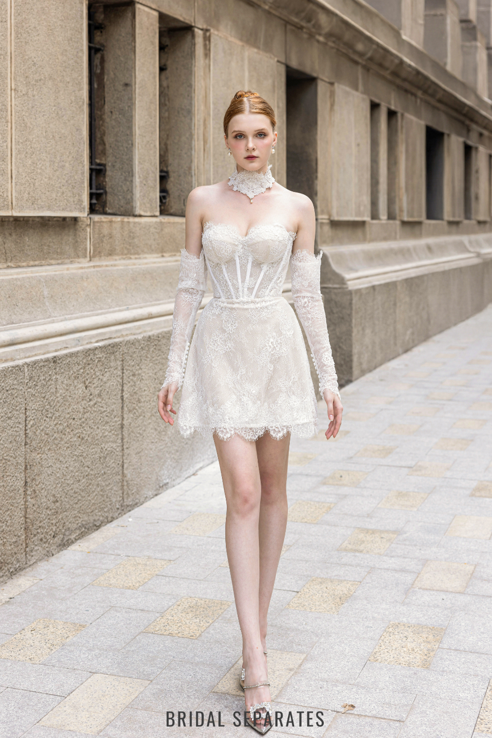 French Lace Mini Dress / 