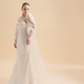 Long Sleeves Bridal Cape Veil / "Nalini"