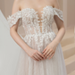 Off Shoulder Ball Gown Wedding Dress / "Ginevra"