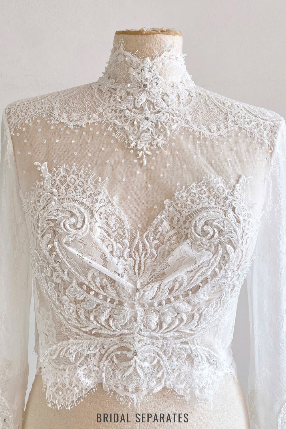 Long Sleeves Bridal Dress Topper / "Arabella"