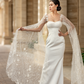 Detachable Bridal Cape Sleeves / "Valeria"