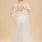 Long Sleeves Bridal Cape Veil / "Nalini"