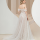 Off Shoulder Ball Gown Wedding Dress / "Ginevra"