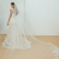 Cathedral Floral Lace Veil / "Majori"