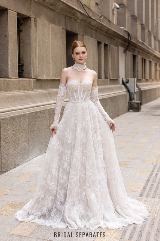 French Lace Bridal Dress / "Ayla"