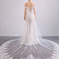 Cathedral Cape Veil with Couture Lace / "Victoire"