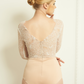 Long Sleeves Bridal Bodysuit with French Lace / "Belle"