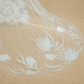 Two Layer Cathedral Floral Lace Veil / "Bernadina"