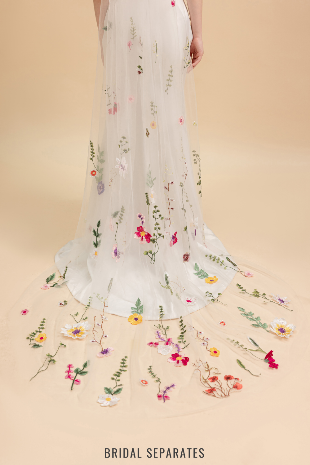 Flowers Wedding Veil / "Maine"