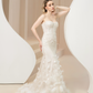 Mermaid Wedding Dress with Ruffle Bottom / "Emily"