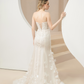 Mermaid Wedding Dress with Ruffle Bottom / "Emily"