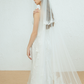 Two Layers Sequin Lace Bridal Veil / "Julie"