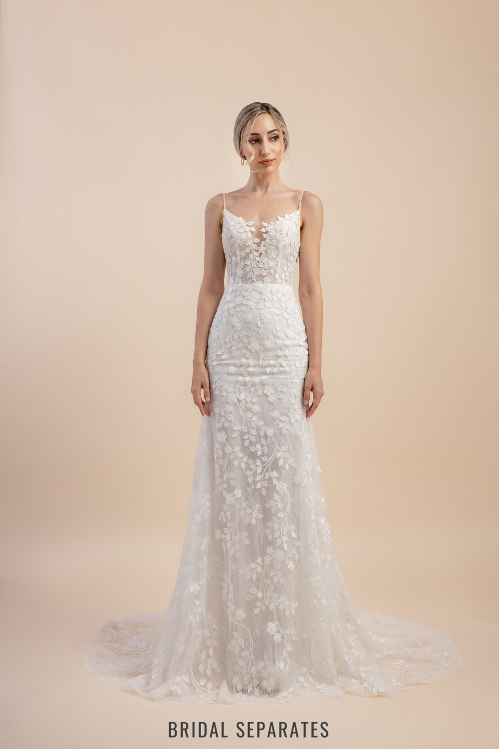 Lace Mermaid Wedding Dress / "Farah"