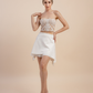 Strapless Bridal Crop Top / "Edna"