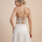 Strapless Bridal Crop Top / "Edna"