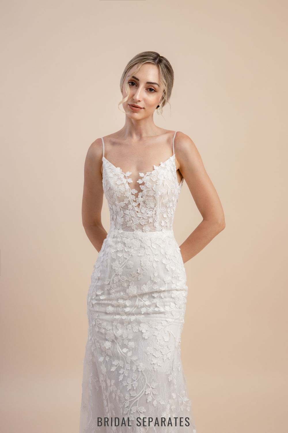 Lace Mermaid Wedding Dress / "Farah"