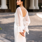 Detachable Bridal Long Sleeves with Bow / "Daria"