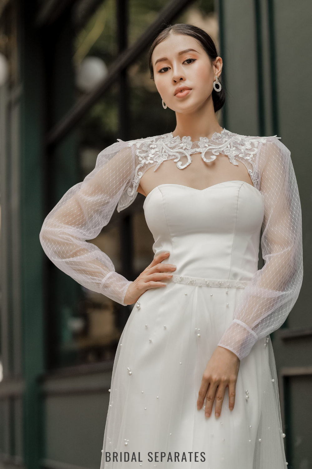 Long Sleeves Bridal Bolero - Bolero 129 / "Aradia"