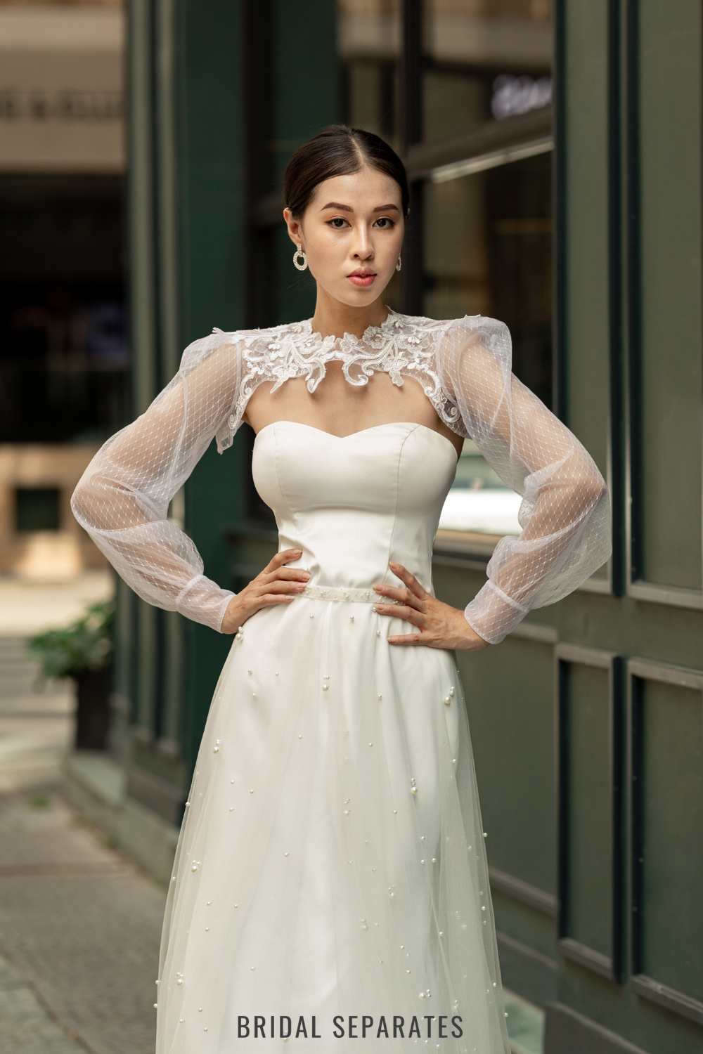 Long Sleeves Bridal Bolero - Bolero 129 / "Aradia"