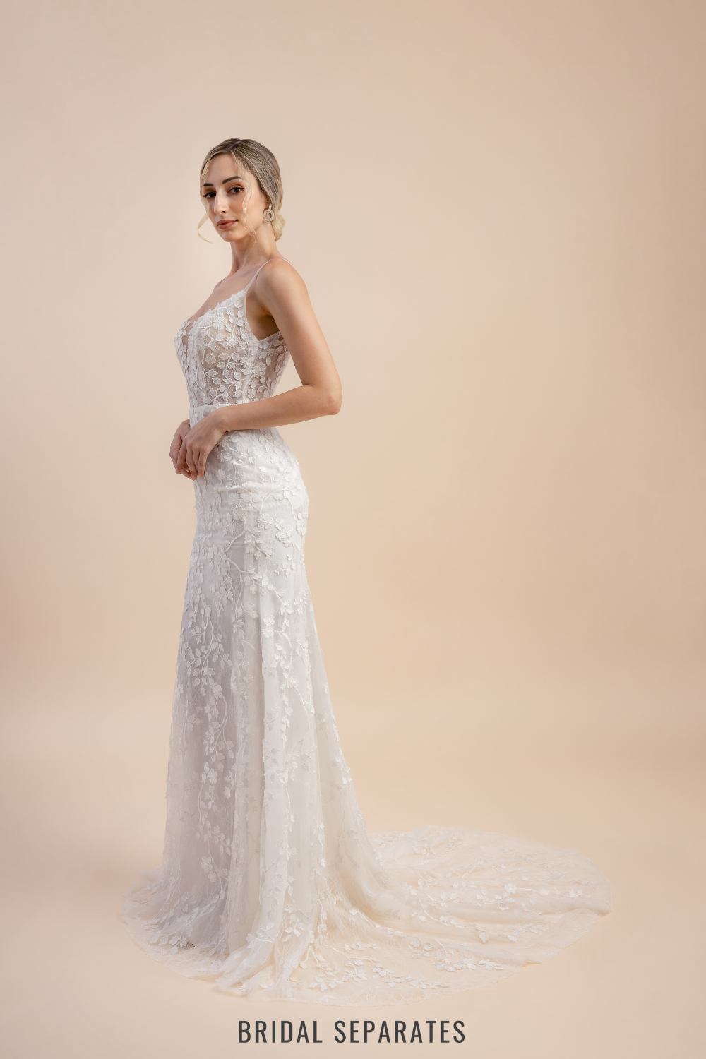 Lace Mermaid Wedding Dress / "Farah"