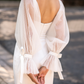 Detachable Bridal Long Sleeves with Bow / "Daria"