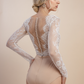 Lace Long Sleeves Bridal Bodysuit / "Aurelia"