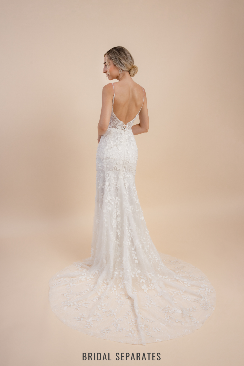 Lace Mermaid Wedding Dress / "Farah"