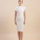 Rehearsal Dinner White Pencil Dress / "Gloria"