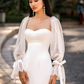Detachable Bridal Long Sleeves with Bow / "Daria"