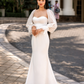 Detachable Bridal Long Sleeves with Bow / "Daria"