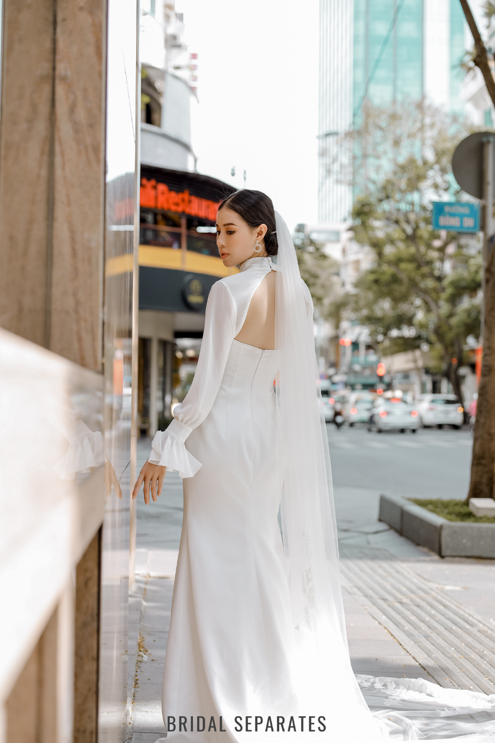 Long Sleeves Bridal Bolero Jacket - Bolero 128 / "Clarissa"