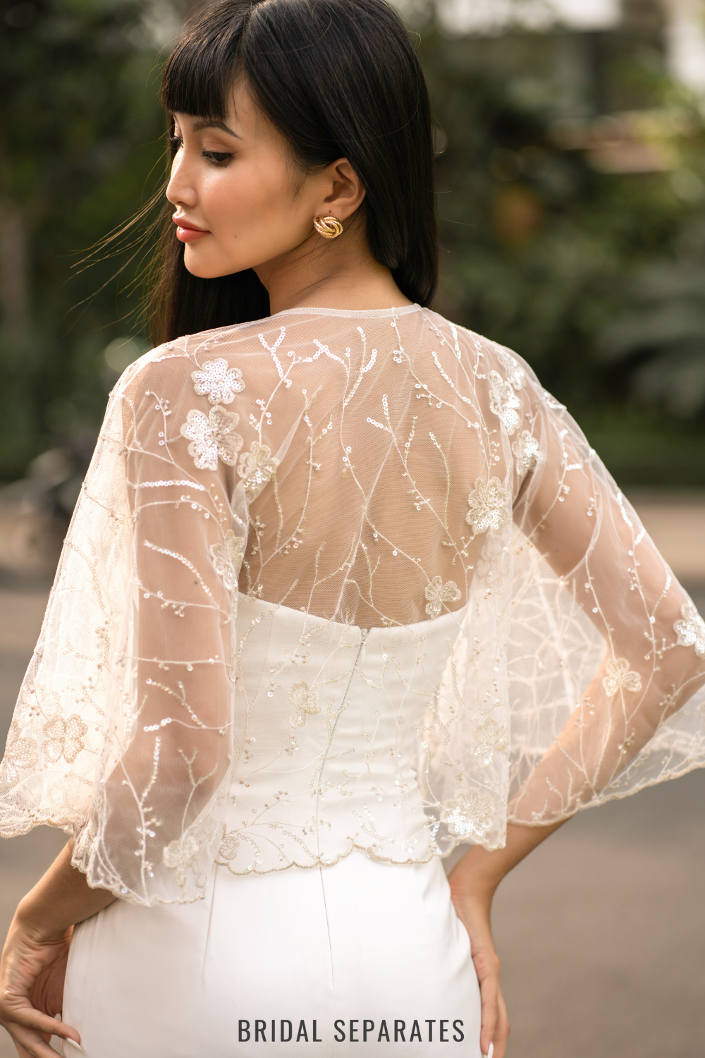 Lace Bridal Capelet / "Donia"