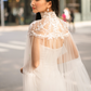 Lace Bridal Cape Veil / "Marena"