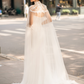 Lace Bridal Cape Veil / "Marena"