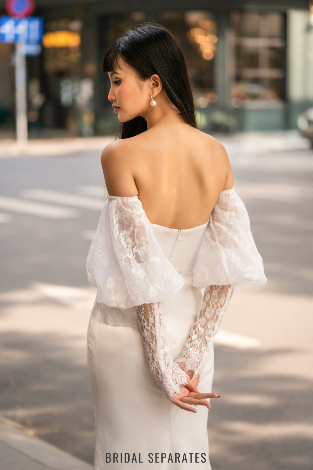 Detachable Bridal Bicep Long Sleeves / "Sadie"