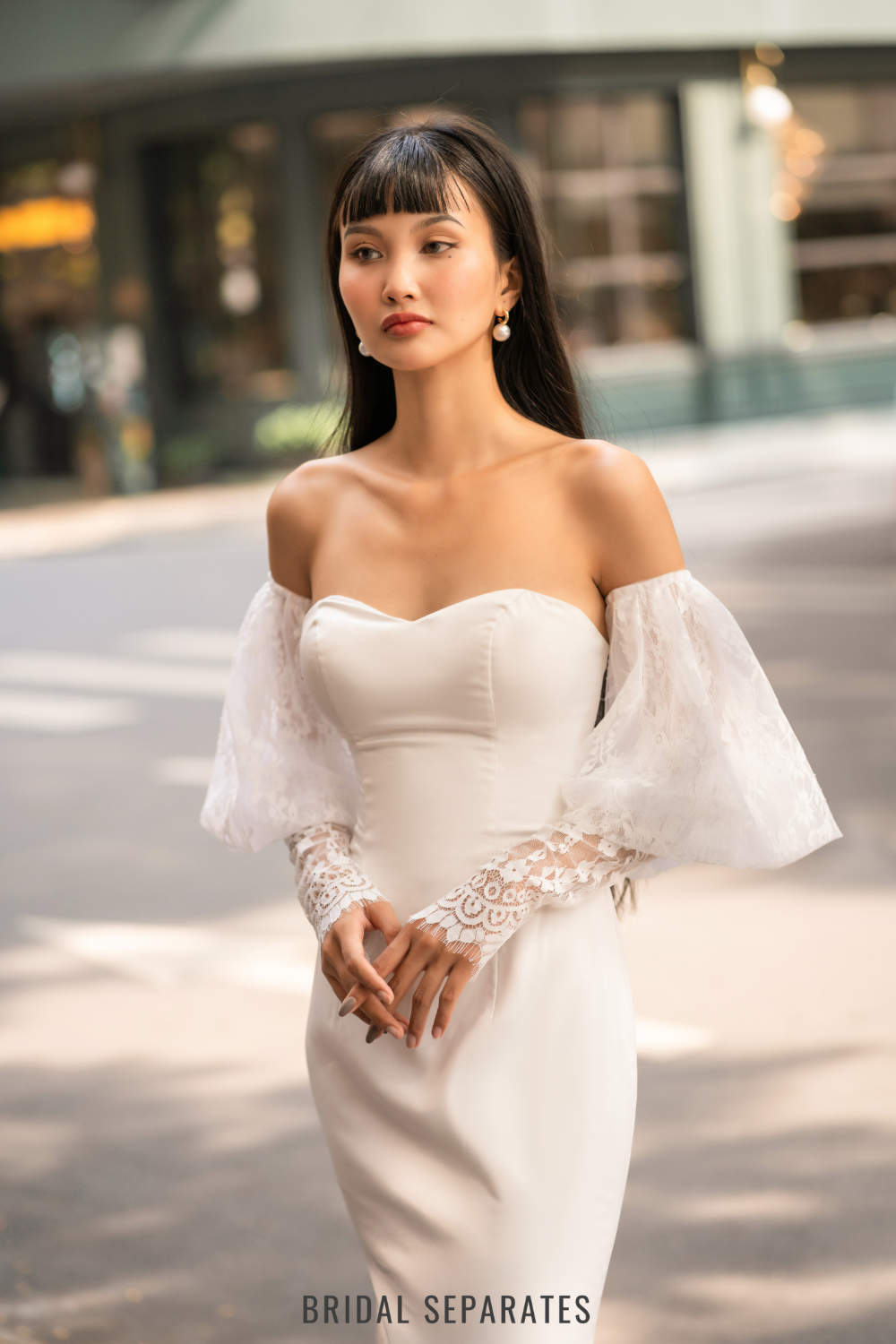 Detachable Bridal Bicep Long Sleeves / "Sadie"