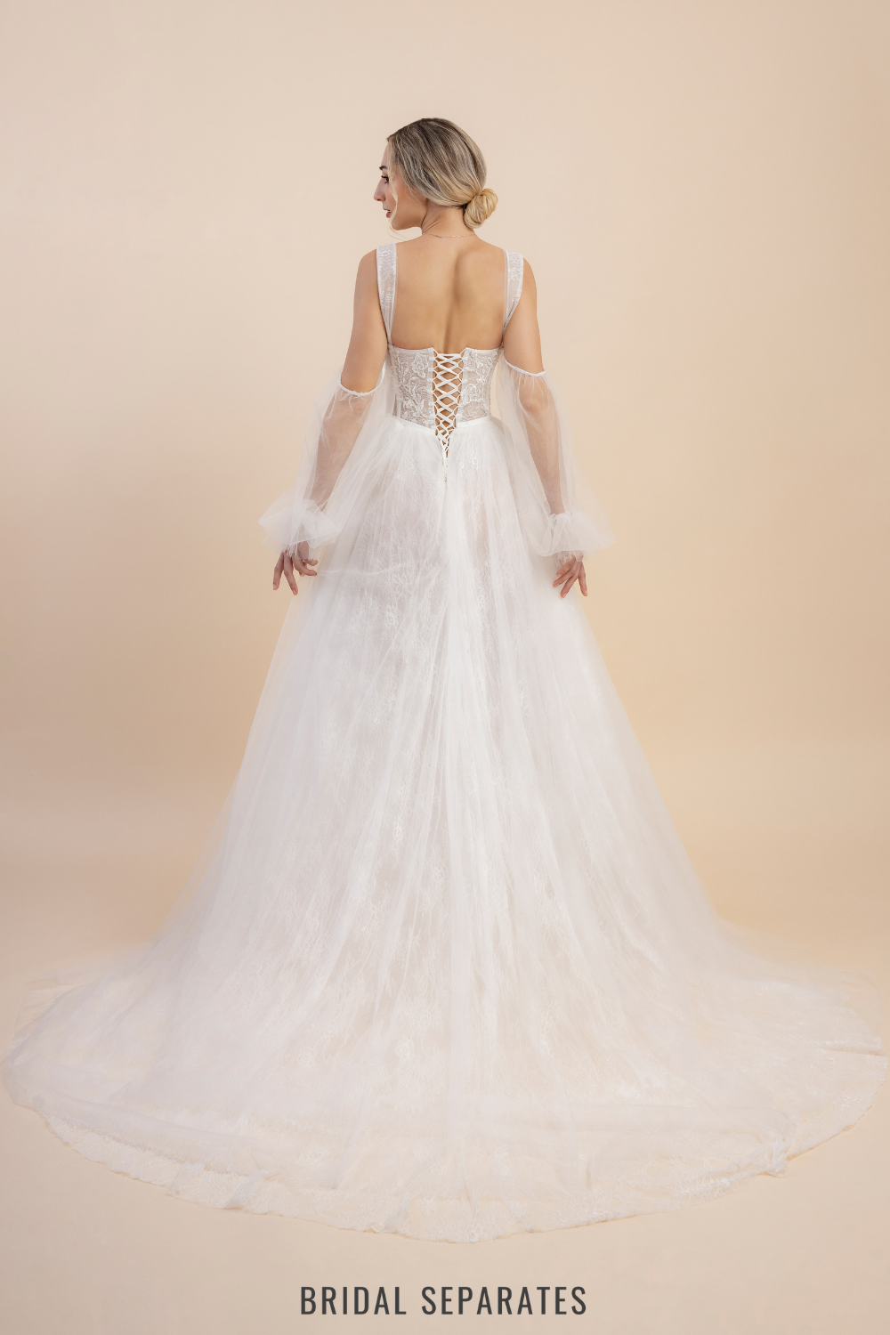 Off The Shoulder A-Line Wedding Dress / "Lana"