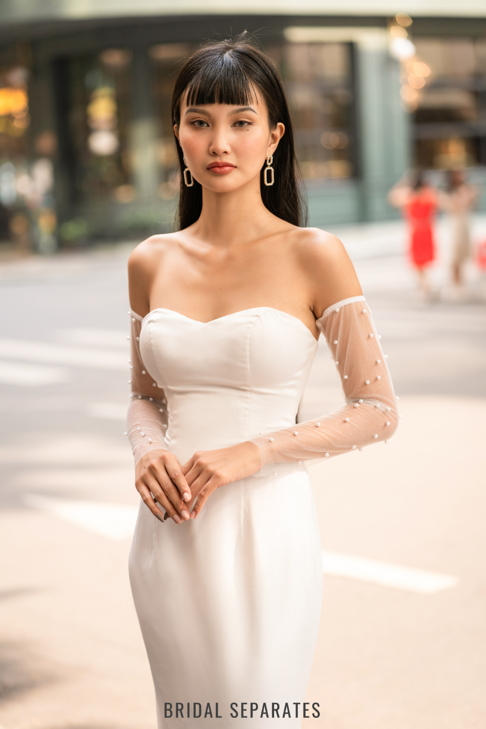 Attachable Wedding Dress Long Sleeves / "Dulcie"