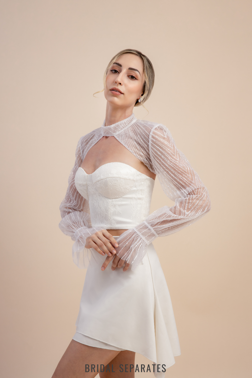 Long Sleeves Bridal Bolero / "Gladys"