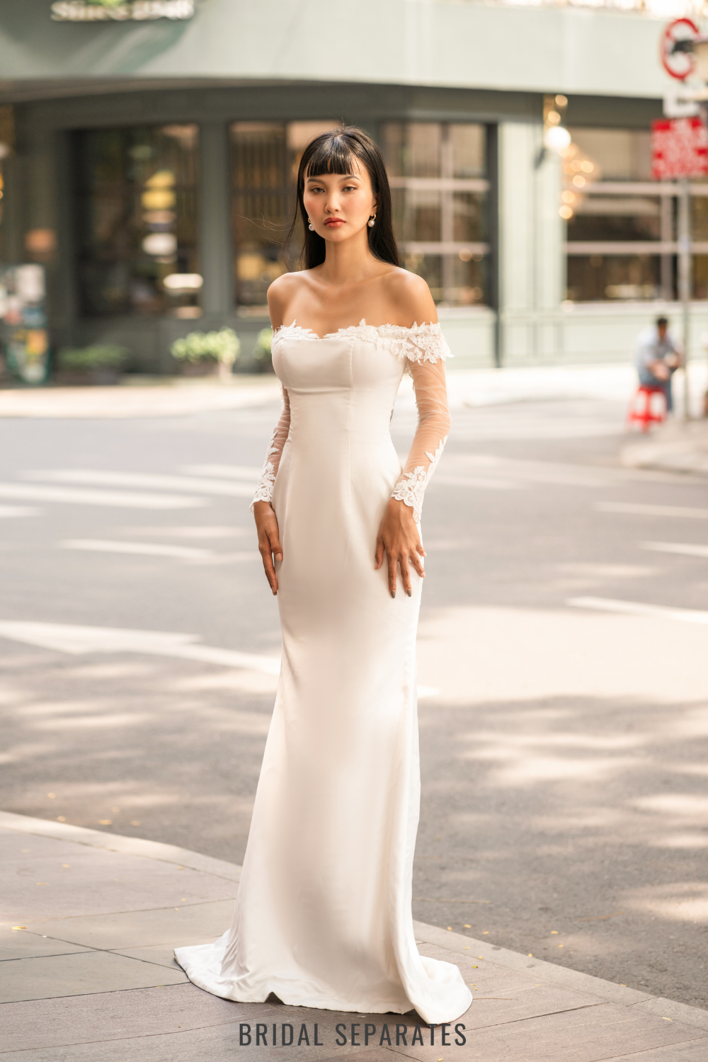 Detachable Off Shoulder Bridal Sleeves / "Rose"