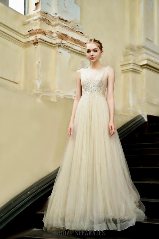 Tulle A-line Wedding Dress - Dress 41 / "Sveva"