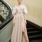 Luxury Wedding Gown with Slit - Dress 43 / "Eloisa"