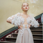Luxury Wedding Gown with Slit - Dress 43 / "Eloisa"