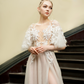 Luxury Wedding Gown with Slit - Dress 43 / "Eloisa"
