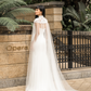 High Neck Lace Bridal Cape / "Eirian"