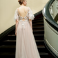 Luxury Wedding Gown with Slit - Dress 43 / "Eloisa"