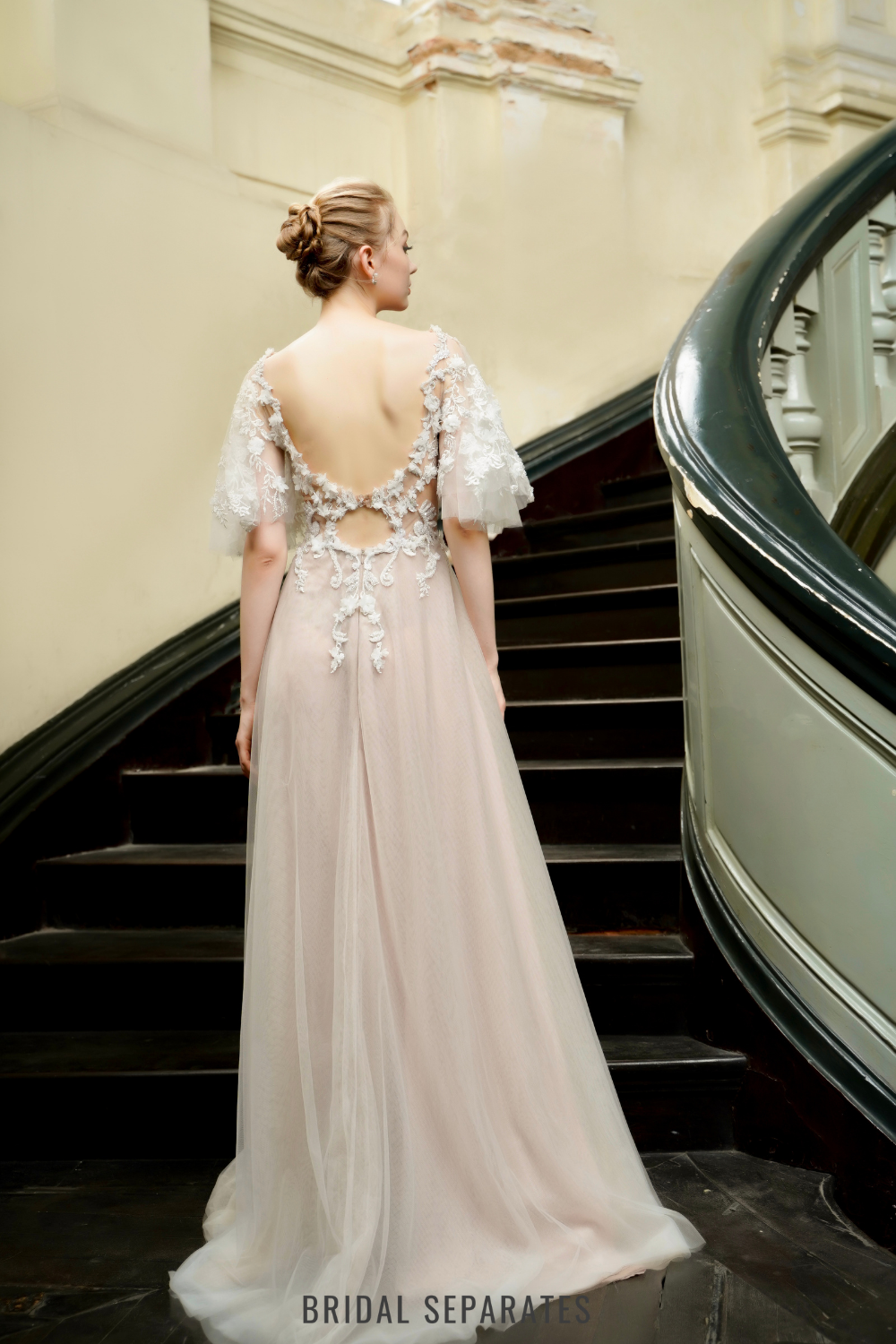 Luxury Wedding Gown with Slit - Dress 43 / "Eloisa"