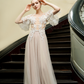 Luxury Wedding Gown with Slit - Dress 43 / "Eloisa"