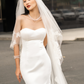 Cathedral Lace Veil with blusher / "Xenia"