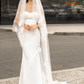 Cathedral Lace Veil with blusher / "Xenia"